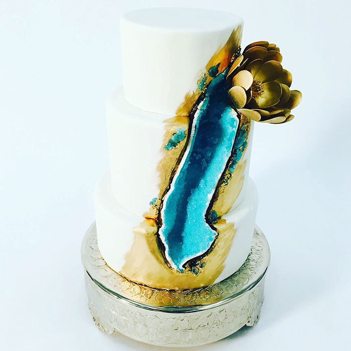 Geode Wedding Cake