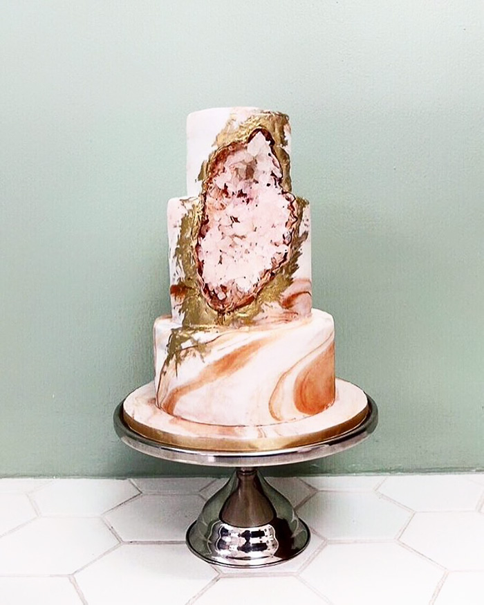 Geode Wedding Cake