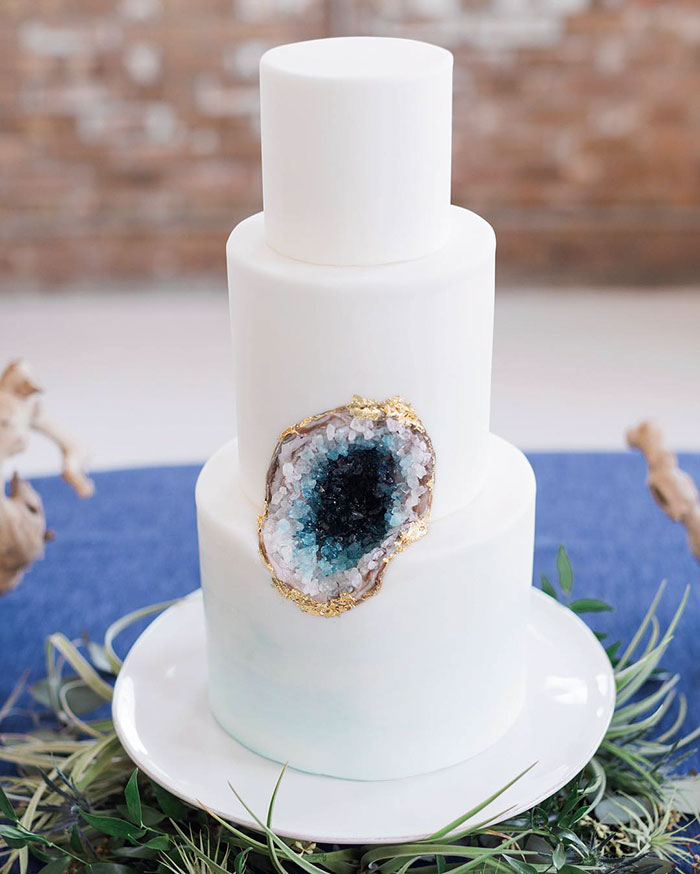 Geode Wedding Cake