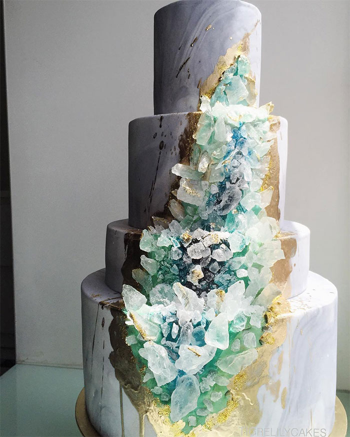 Geode Wedding Cake