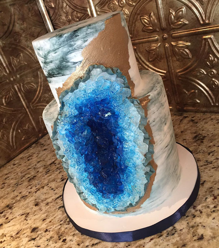 Geode Wedding Cake