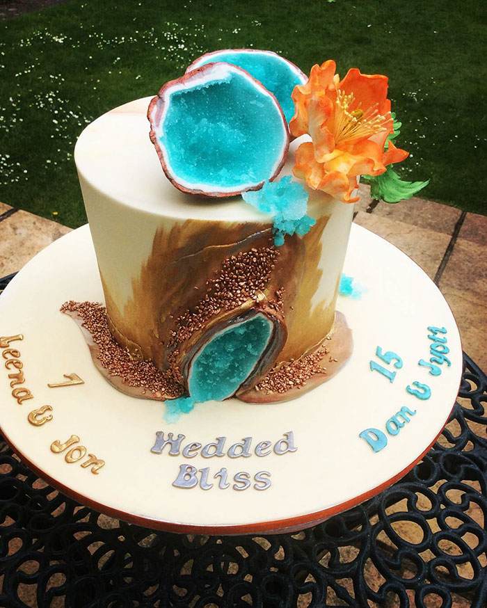 Geode Wedding Cake