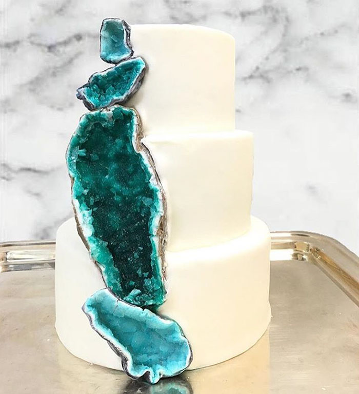 Geode Wedding Cake