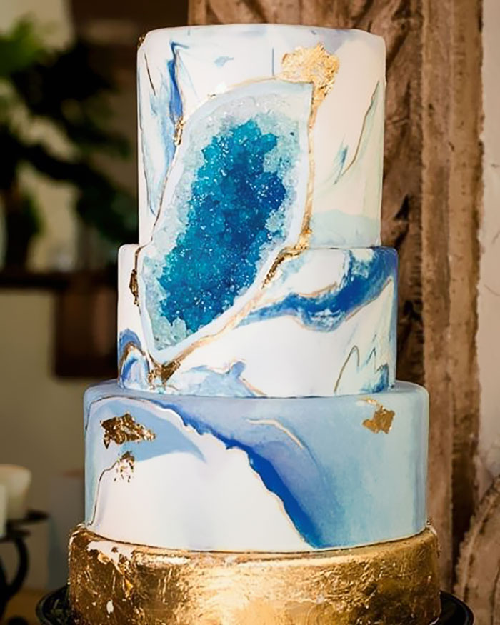 Geode Wedding Cake