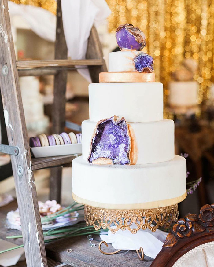 Geode Wedding Cake