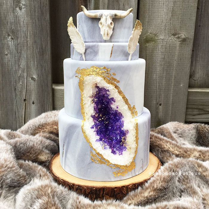 Geode Wedding Cake