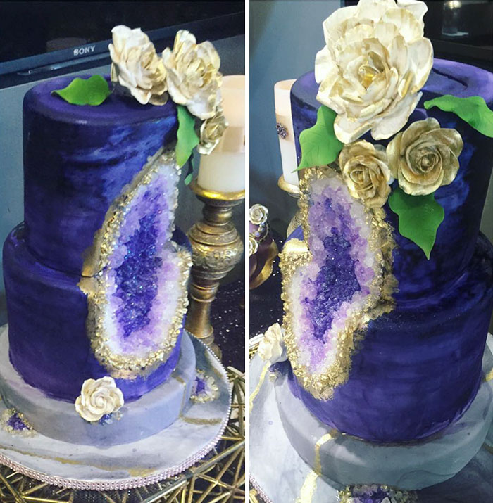 Geode Wedding Cake