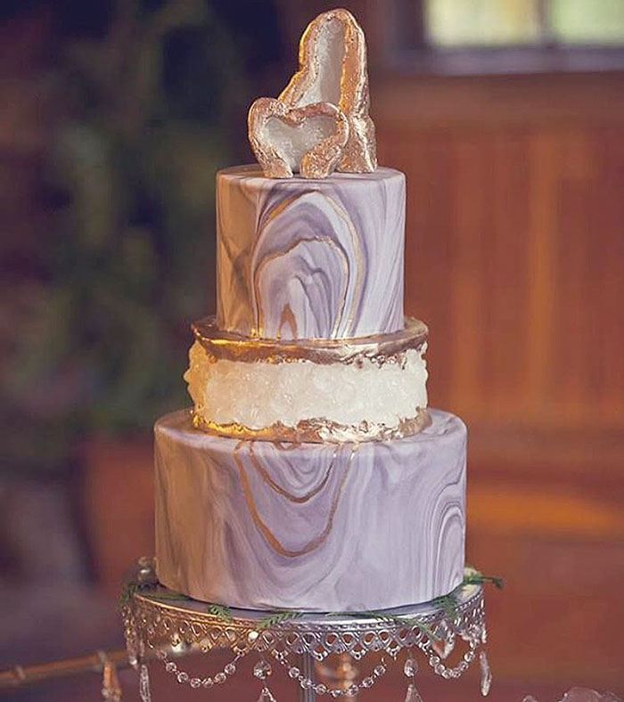 Geode Wedding Cake