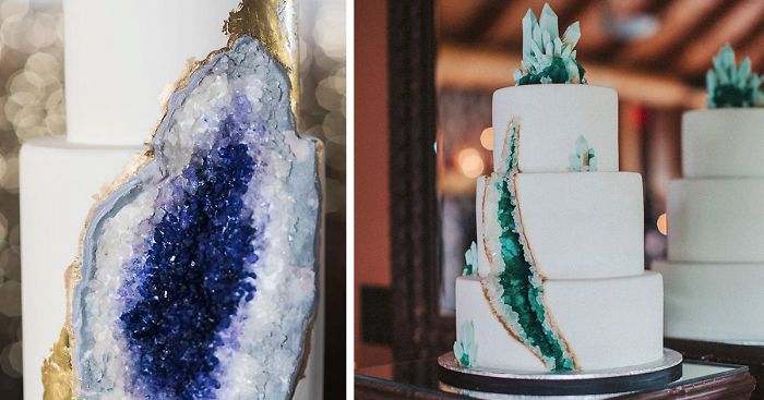 This New Geode Wedding Cake Trend Is Rocking The Internet