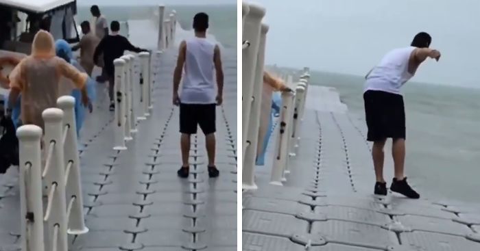 Simple Trick How To Avoid Falling Off A Floating Dock