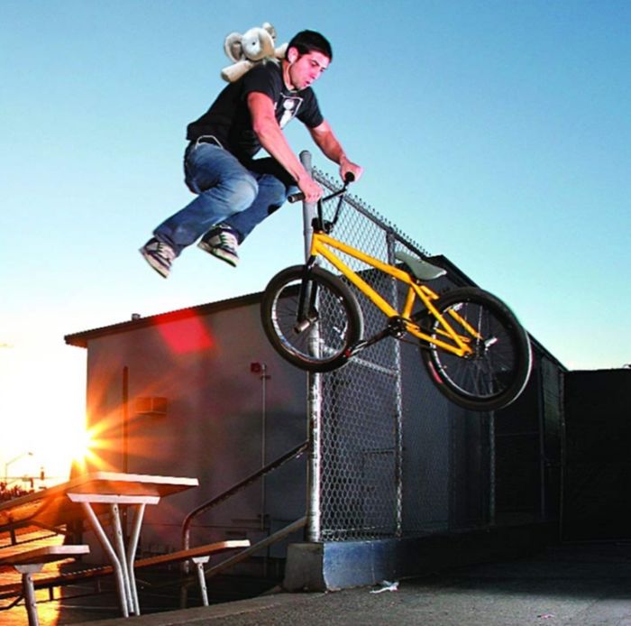 Having Fun Riding Bmx