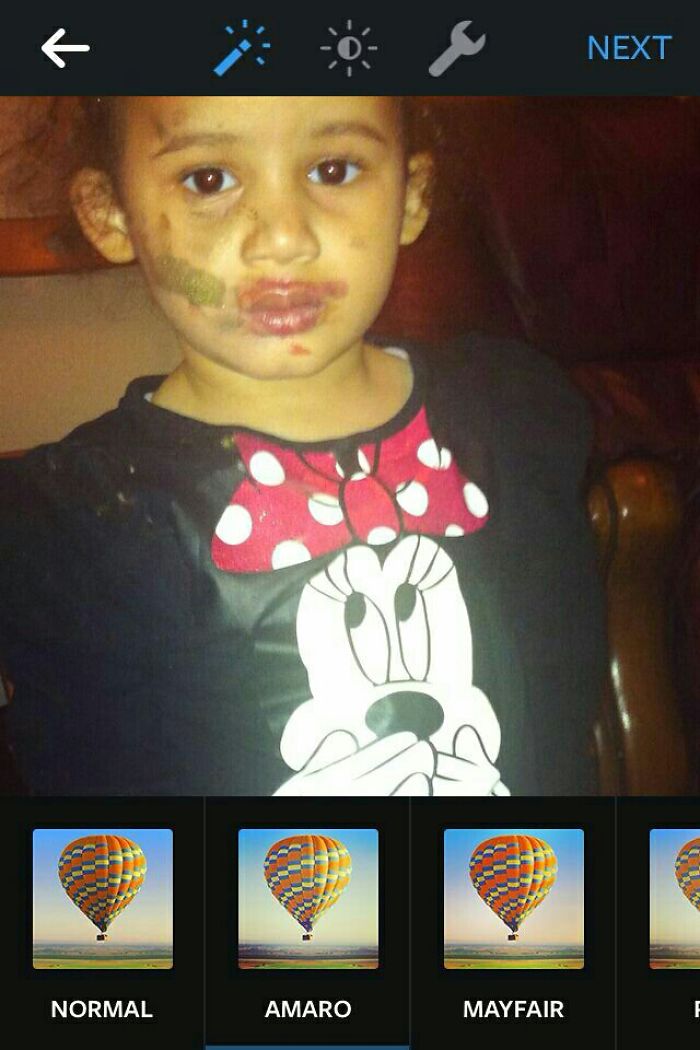 When Your Child Gets Hold Of Grandma's Make Up Bag