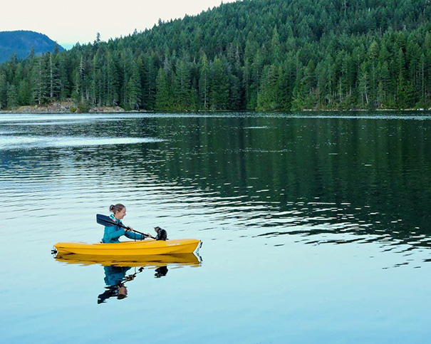 This Cat Just Loves Kayaking