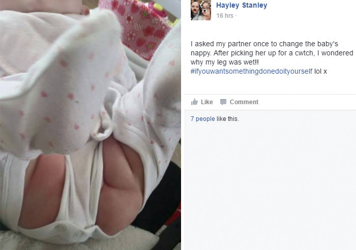 I Asked My Partner Once To Change The Baby's Nappy
