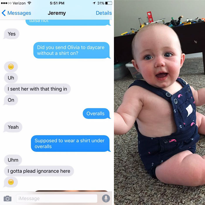 Dad Hilariously Fails To Dress His Baby, Now Wives Are Sharing Their Husband Fails