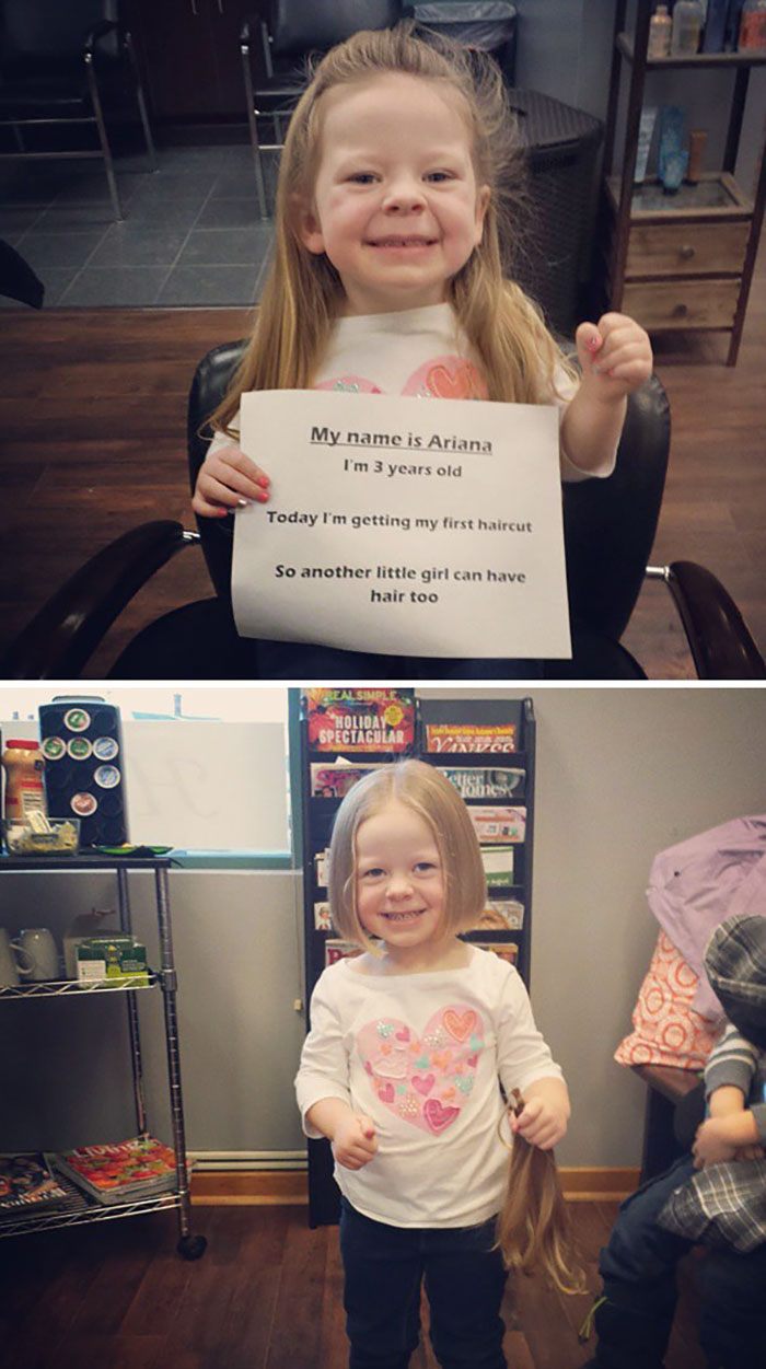 My 3-year-old Daughter Saw A Little Girl Without Hair And Asked Why She Was Bald. I Explaine