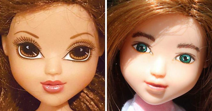 I Re-Paint Faces Of Bratz Dolls To Promote Positive Body Image In Children