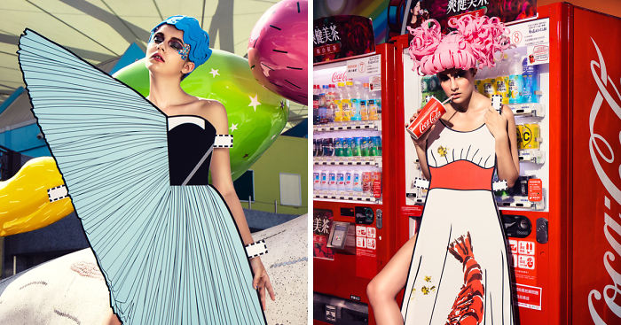 Real-Life Paper Doll: I Made 9 Paper Cutouts Inspired By Iconic Fashion Designs