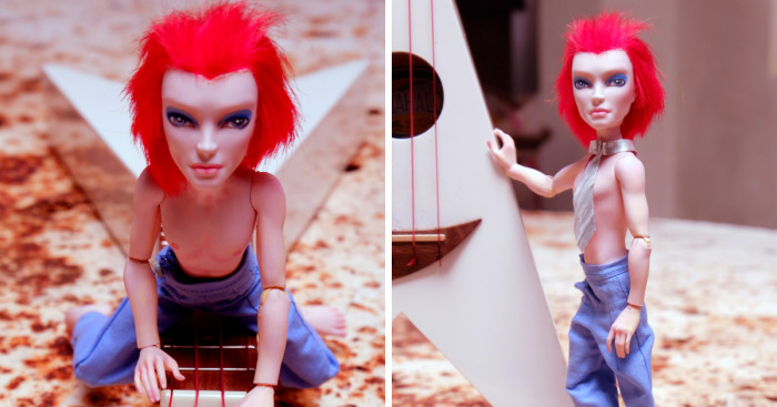 I Paint Second Hand Dolls To Look Like Famous People Who Have Recently Passed Away