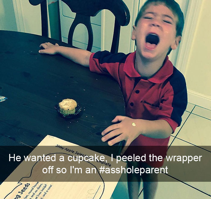 He Wanted A Cupcake, I Peeled The Wrapper Off So I'm An #assholeparent