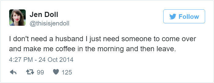 Funny Tweet About Coffee