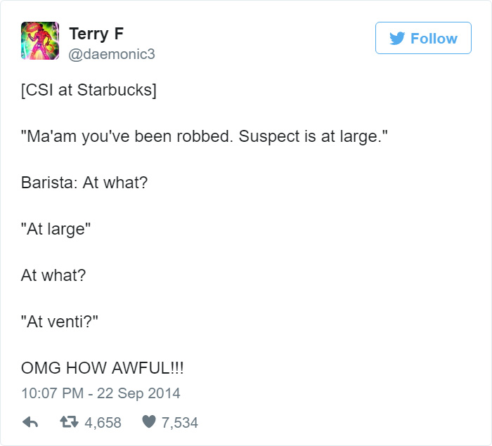 Funny Tweet About Coffee