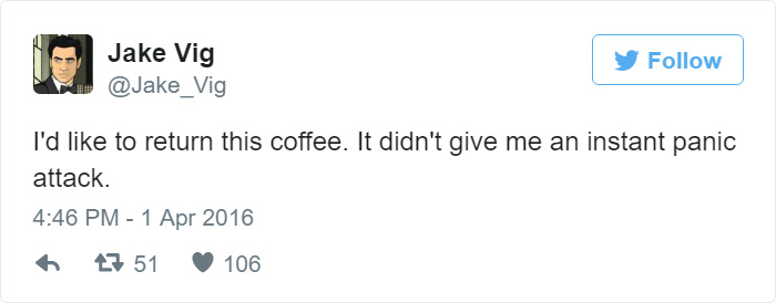 Funny Tweet About Coffee