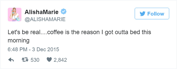 Funny Tweet About Coffee