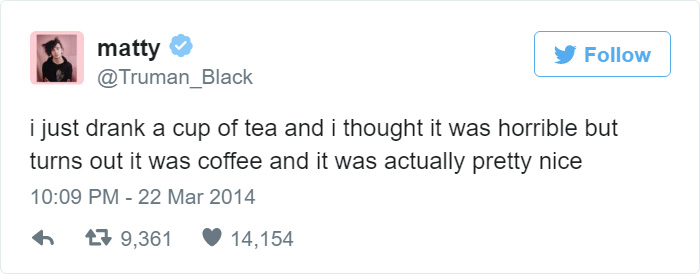 Funny Tweet About Coffee