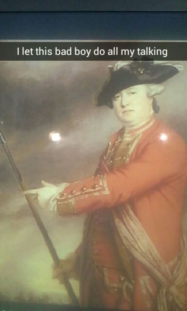 I Let This Bad Boy Do All My Talking