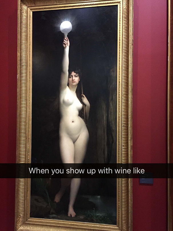 When You Show Up With Wine Like