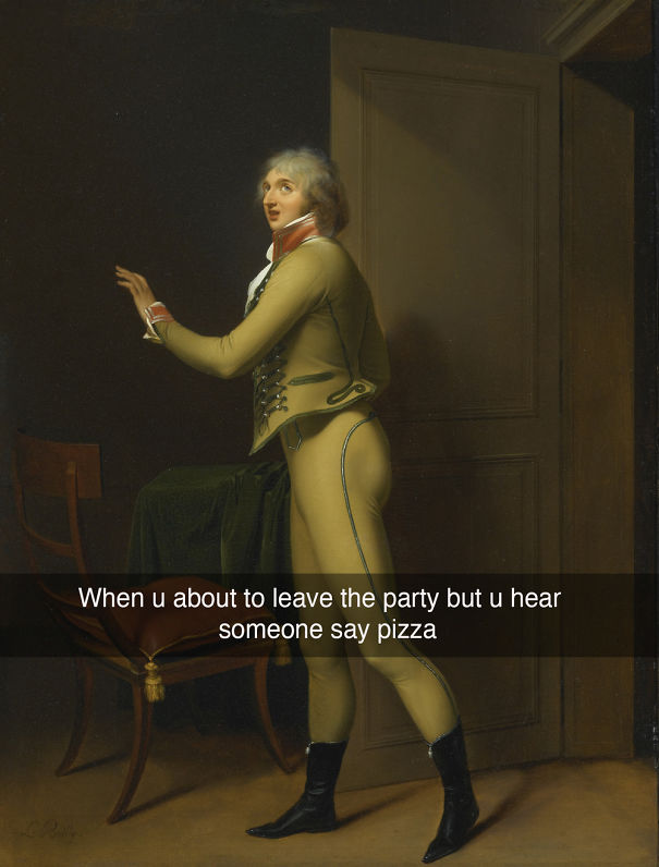 When U About To Leave The Party But U Hear Someone Say Pizza