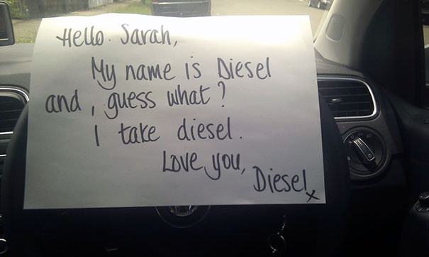 Found This Note My Mum Left For My Sister In The Car