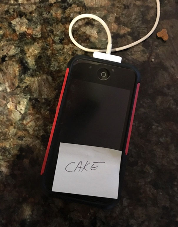 My Mom Said She Put A Note On Her Phone To Remind Her To Bring Cake