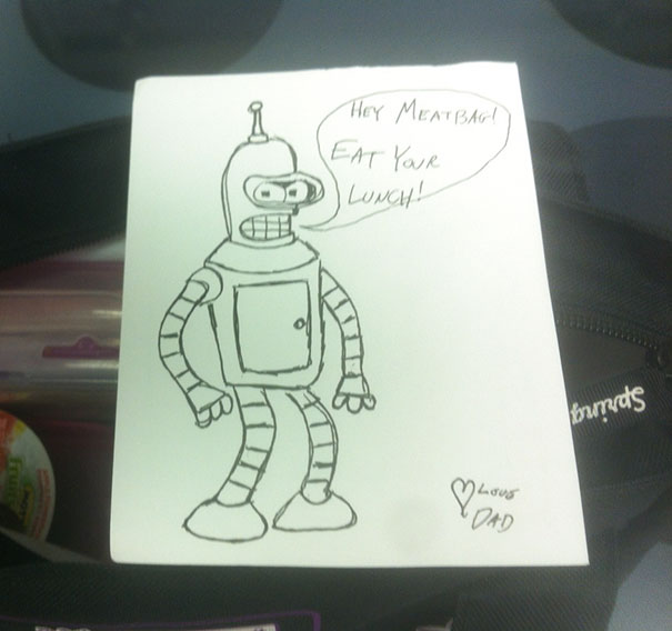 While My 7-year-old Daughter Loves The Notes I Leave In Her Lunch, Her Friends Have No Idea Why Her Dad Is "So Weird"