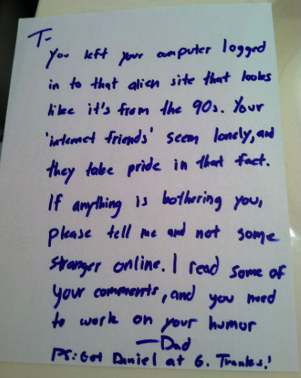 I Accidentally Left My Computer Logged In To Reddit This Morning, Found This Note When I Got Home