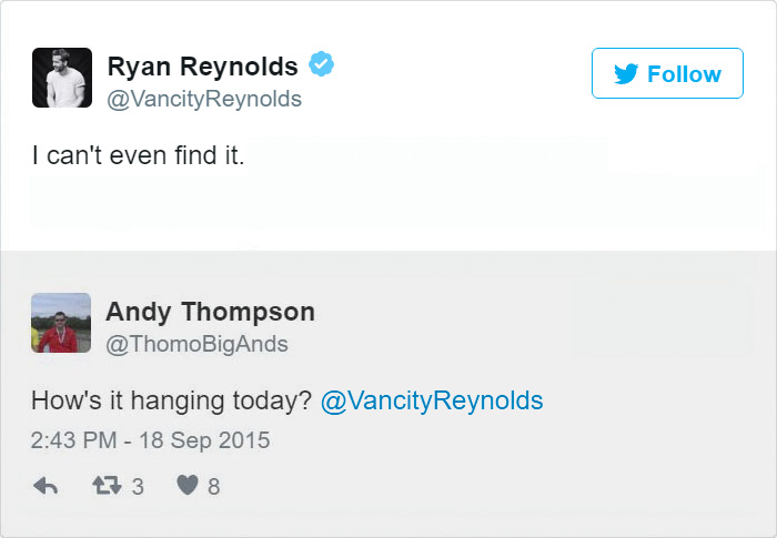 Ryan Reynolds Twitter Replies