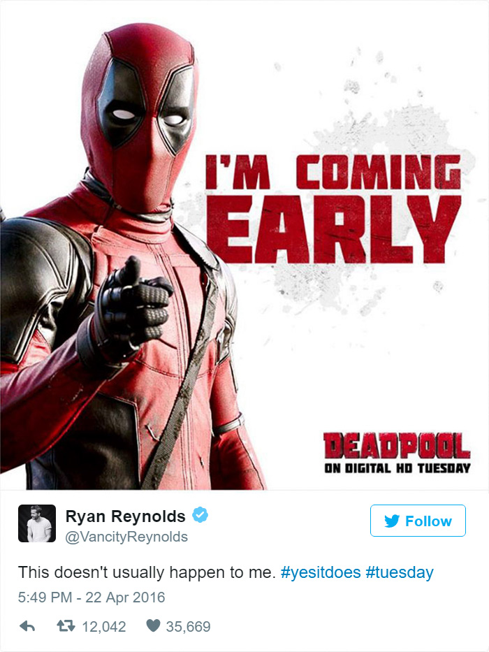 Ryan Reynolds Twitter Replies