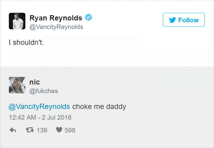 Ryan Reynolds Twitter Replies