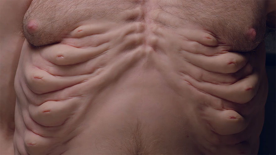 graham-body-survive-car-crash-road-safety-victorian-government-patricia-piccinini-3 graham-body-survive-car-crash-road-safety-victorian-government-patricia-piccinini-3