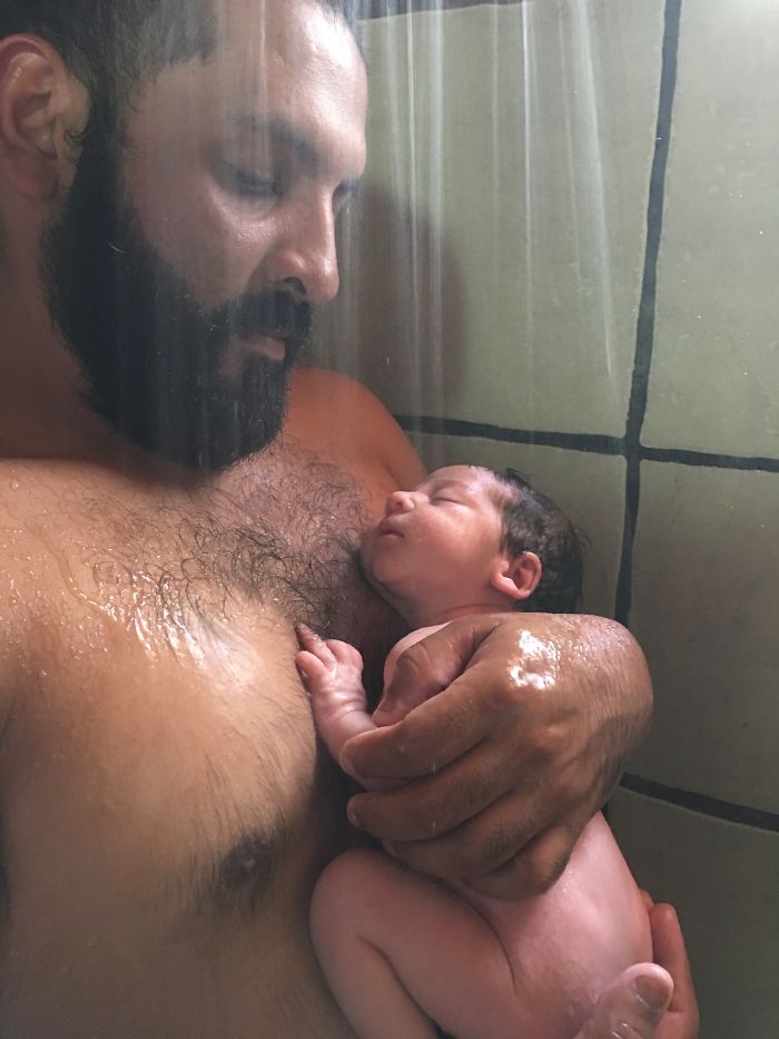 So Relaxed In The Shower With Papi