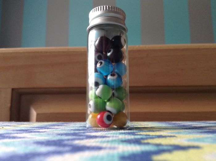 I Made Glass Bottle Pendants With Little Indgredients