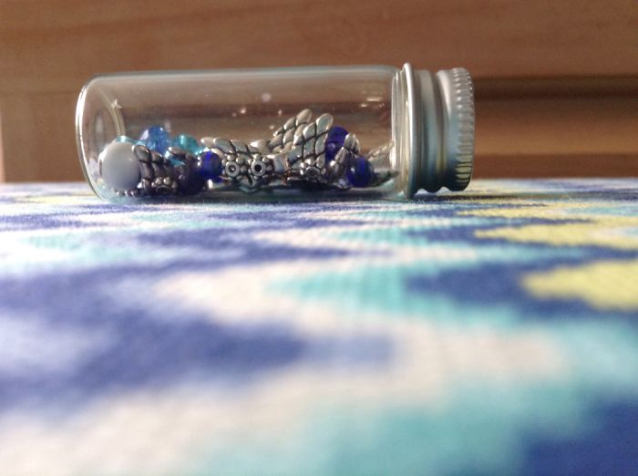 I Made Glass Bottle Pendants With Little Indgredients