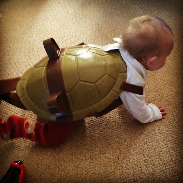 Baby Mutant Ninja Turtle #daddydaycare