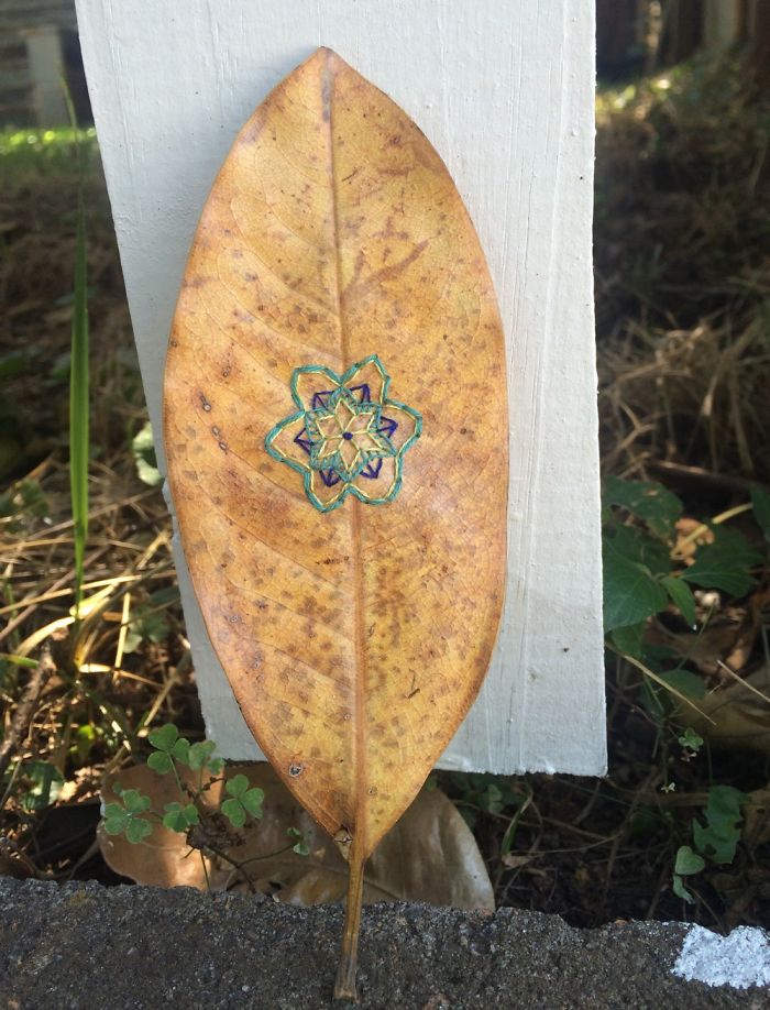 I Embroider Magnolia Leaves I Embroider Magnolia Leaves