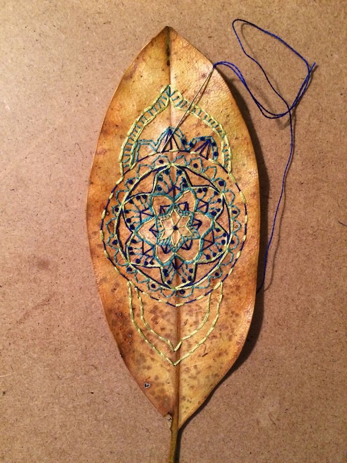 I Embroider Magnolia Leaves I Embroider Magnolia Leaves