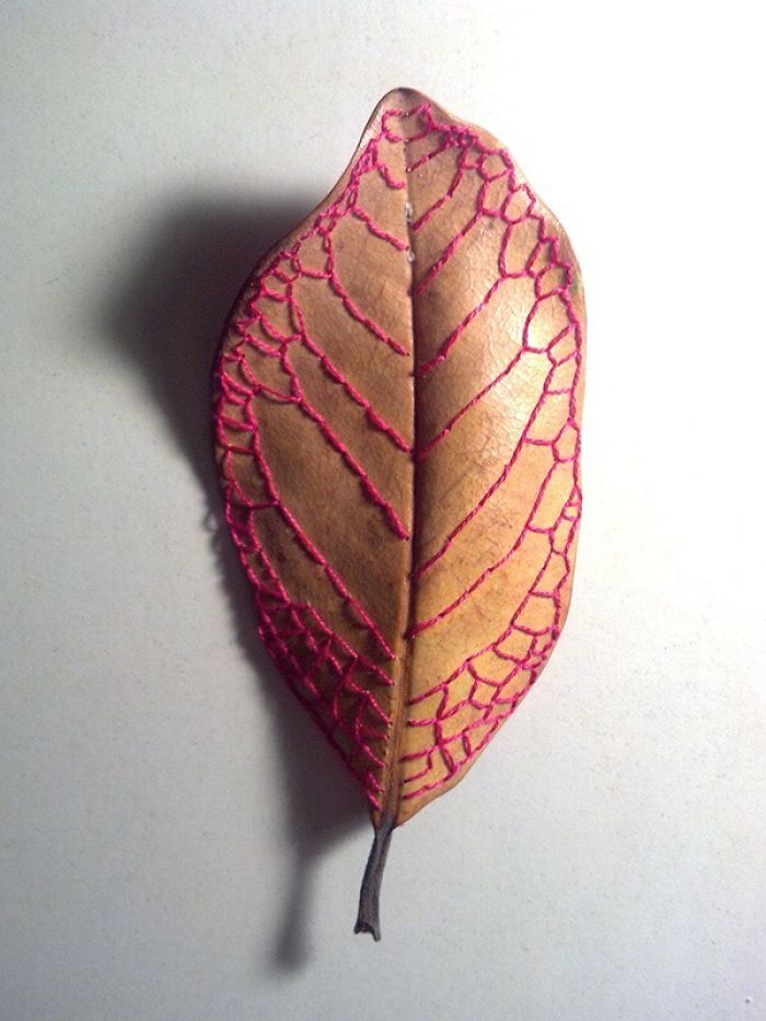 I Embroider Magnolia Leaves I Embroider Magnolia Leaves