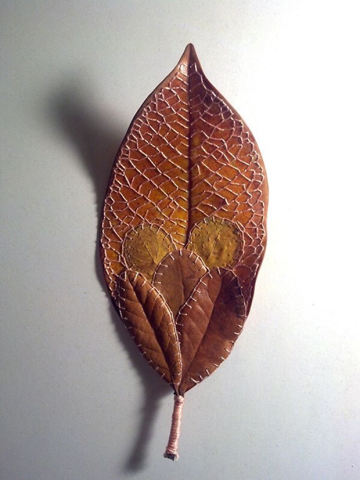 I Embroider Magnolia Leaves I Embroider Magnolia Leaves