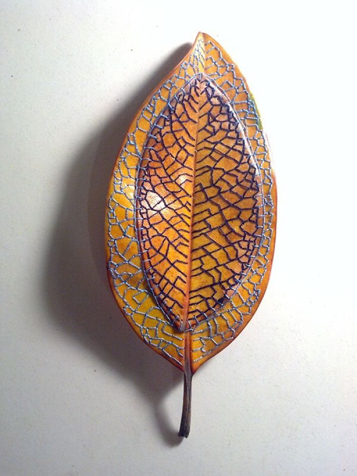 I Embroider Magnolia Leaves I Embroider Magnolia Leaves