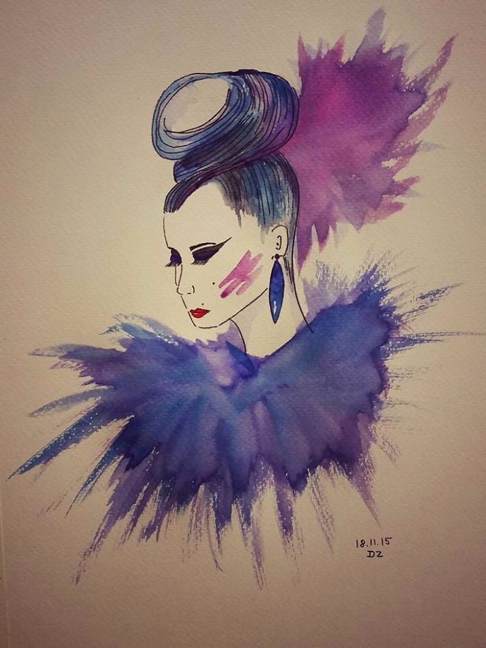 Girls Made Of Water...color Girls Made Of Water...color